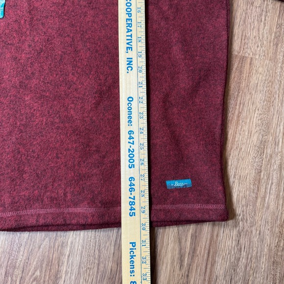 G.H. Bass NWT Explorer Arctic Terrain 1/4 Zip Pullover Fleece Red Mens XL - Picture 8 of 9